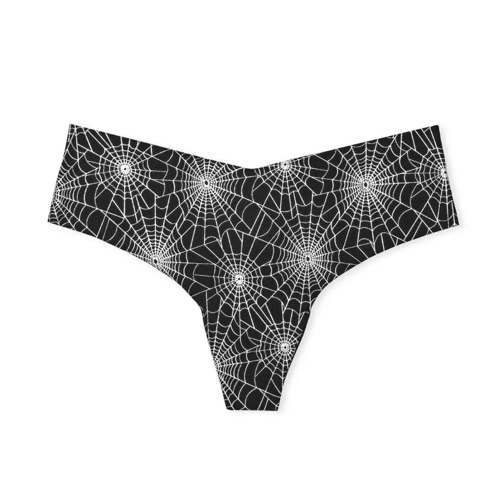 Victoria’s Secret PINK Thong Halloween Spiderweb Panties XS S XL XXL NWT